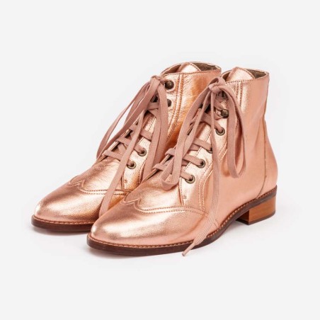 Alma Vintage Boots Rose Gold