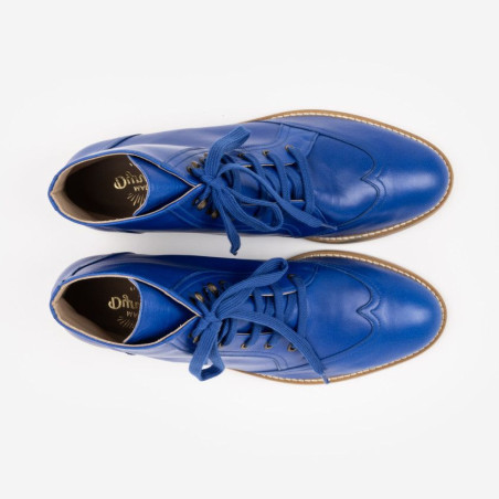 Alma Vintage Boots Bright Blue