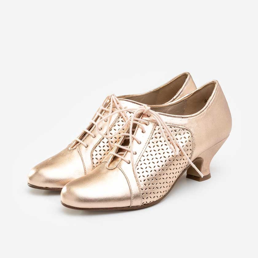 Rose gold dance shoes shop