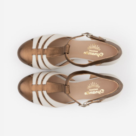 Wide fit - Mini Dynamite Cooper & Cream