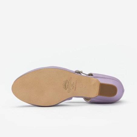 Wide fit - Mocasines Lavender & White