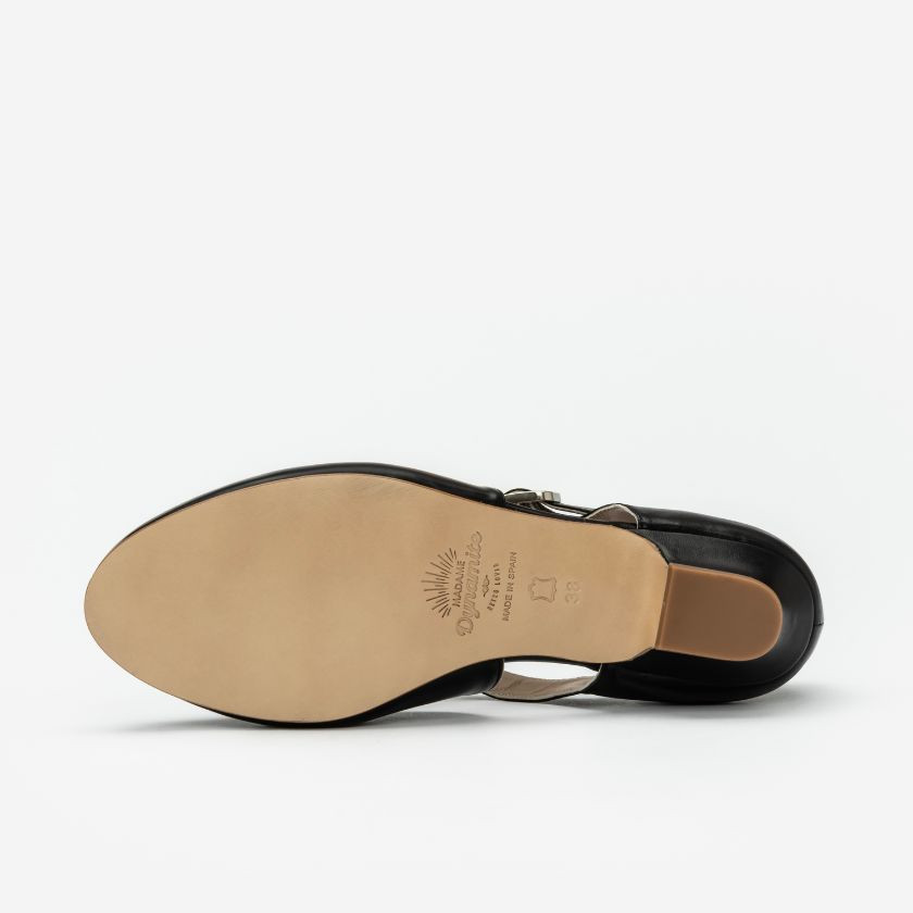 Wide fit - Mocasines Black & Gold