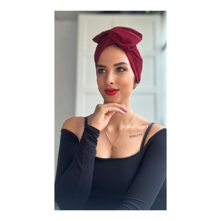 Turban cerise 2