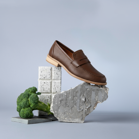 Brown loafers for swing dancing - Men