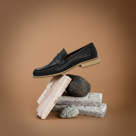 Mocasines negros para bailar swing - Hombre