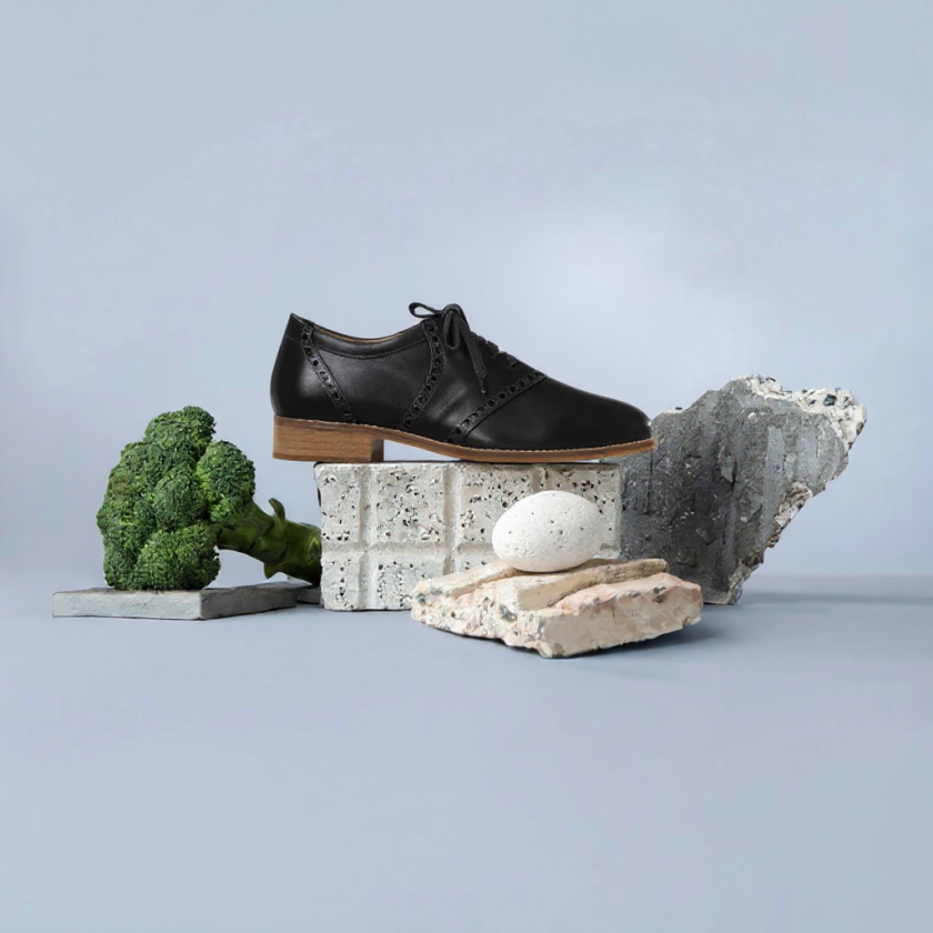 Saddle shoes black - For men