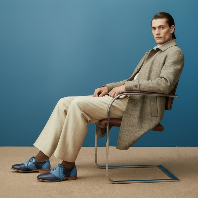 Saddle shoes jeans - For men