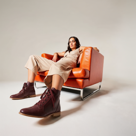 Alma Vintage Boots Red Wine 2