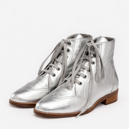 Alma Vintage Boots Silver