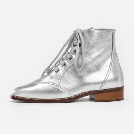Alma Vintage Boots Silver