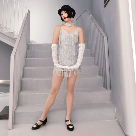 Wide fit - Mocasines Black & White