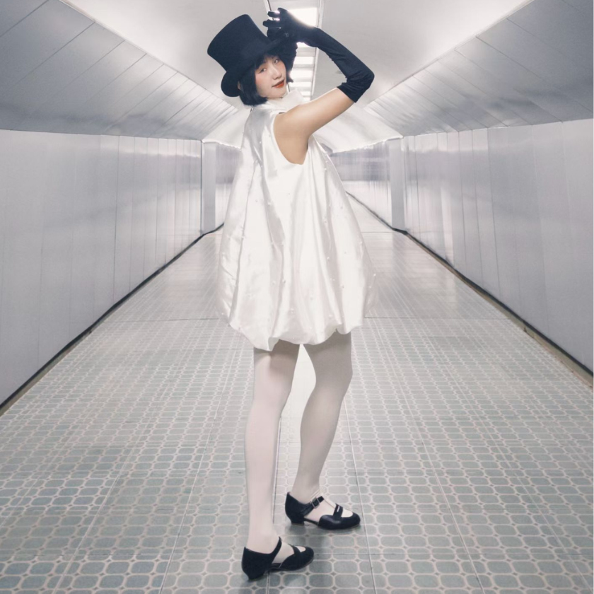 Wide fit - Mocasines Black & White