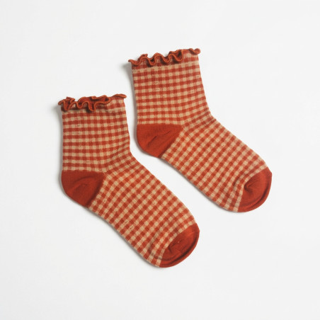 ORANGE VICHY-SOCKEN