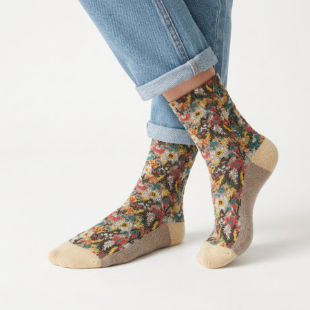 CHAUSSETTES MARRON VINTAGE