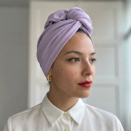 Turban lavande