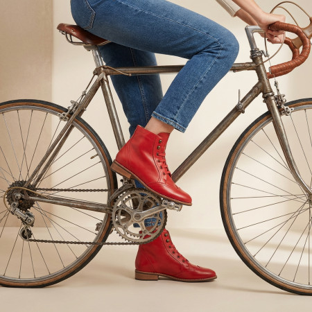 Alma Vintage Boots Red 2