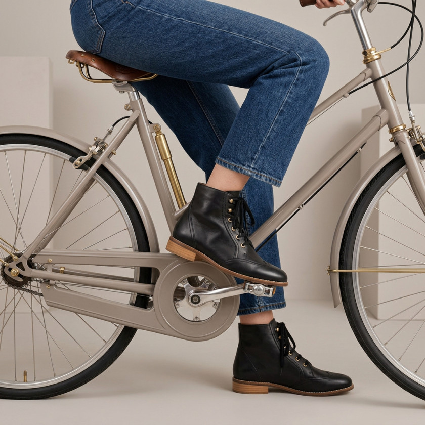 Alma Vintage Boots Black