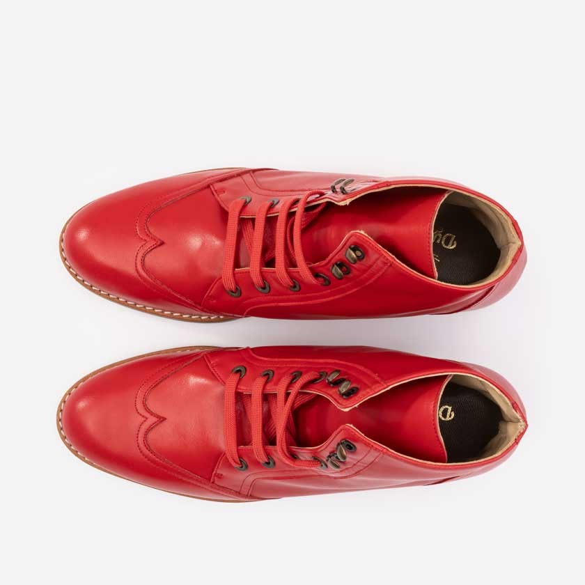 Alma Vintage Boots Red
