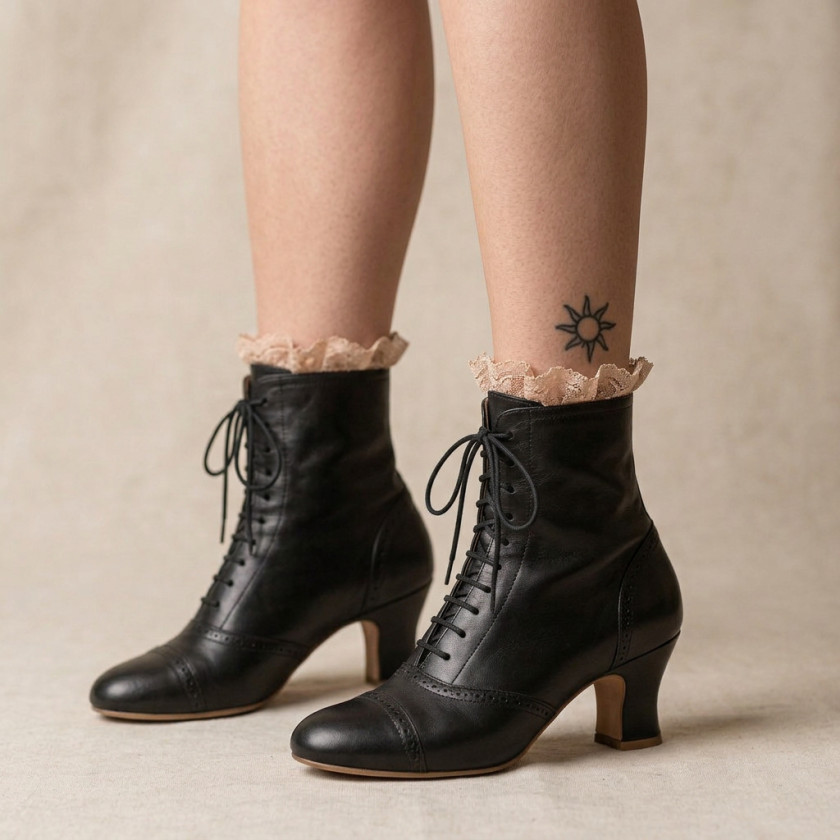 Rosetta Retro Boots Black