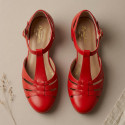 Wide fit - Mini Dynamite red (Size: 37)
