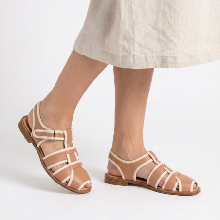 Summer retro Sandals Tangerine