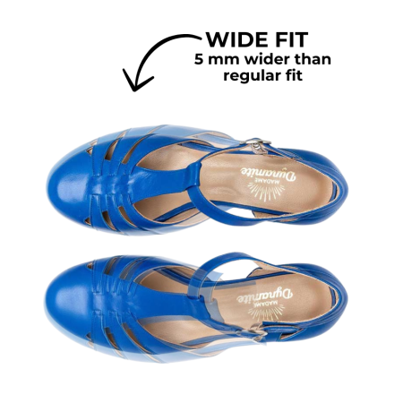 Wide fit - Mini Dynamite blue bright