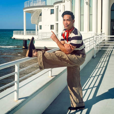 Mocasines negros para bailar swing - Hombre