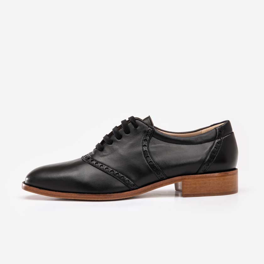 SADDLE SHOES BLACK - FOR MEN