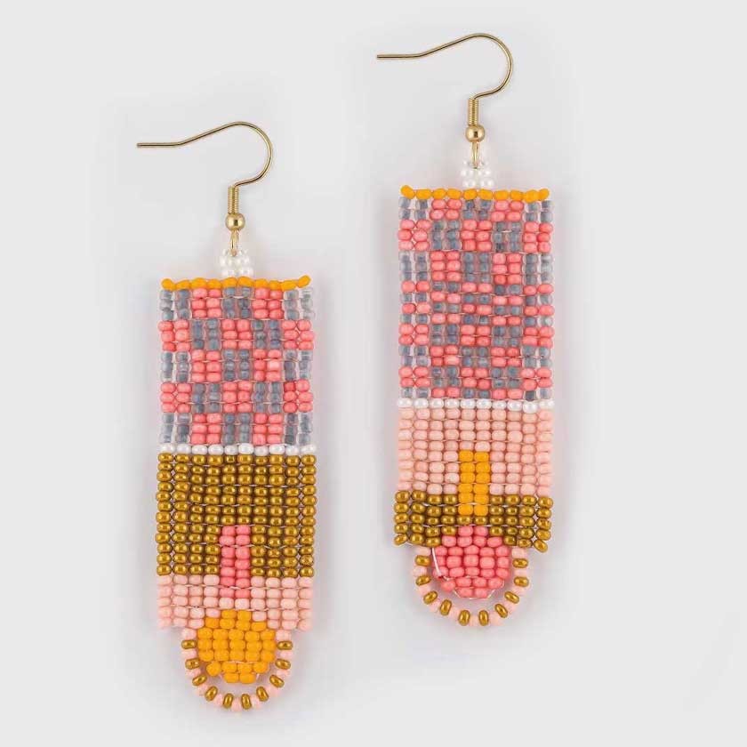 PENDIENTES BOOSIKO CORAL & HONEY