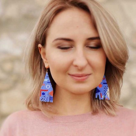 EARRINGS BOOSIKO BRIGHT BLUE