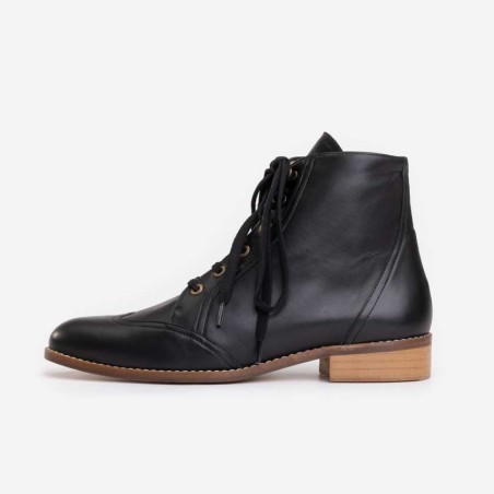 Alma Vintage Boots Black