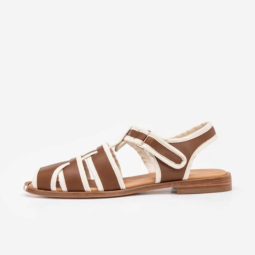 SUMMER RETRO SANDALS COFFEE