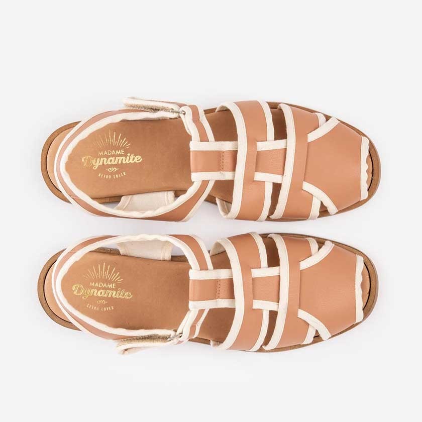 Summer retro Sandals Tangerine