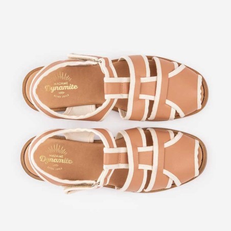 Summer retro Sandals Tangerine