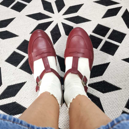 Wide fit - Loafers Everyday Red Wine