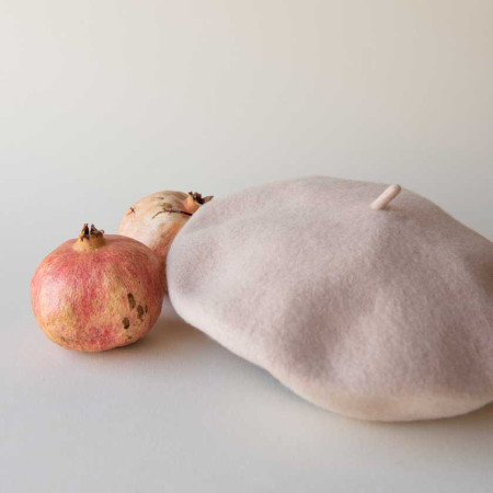 BERET HAT CREAM 2