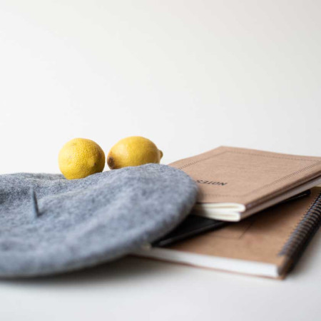 BERET HAT GREY 2