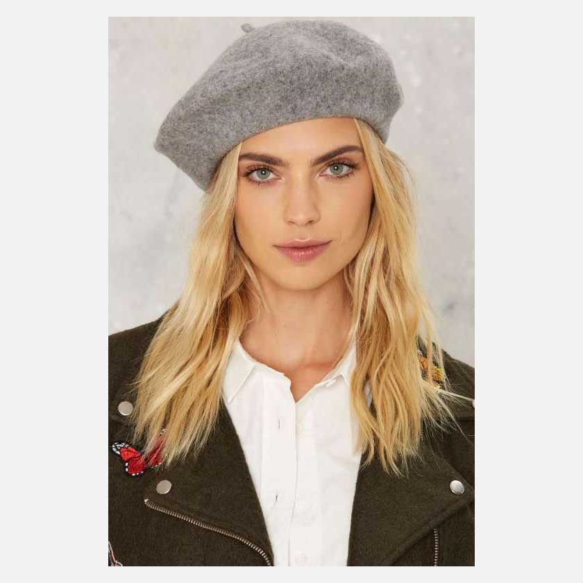 BERET HAT GREY BERET HAT GREY