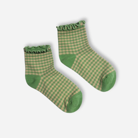 CHAUSSETTES VICHY VERTES